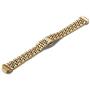 Shangpule Compatible for Fitbit Inspire HR / Inspire 2 / Inspire Bands , Stainless Steel Metal Replacement Wrist Band for Fitbit Inspire Women Man Large Small (Gold)