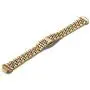 Shangpule Compatible for Fitbit Inspire HR / Inspire 2 / Inspire Bands , Stainless Steel Metal Replacement Wrist Band for Fitbit Inspire Women Man Large Small (Gold)