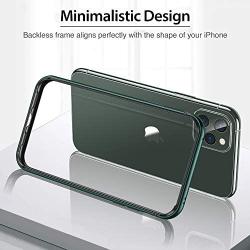 ESR Bumper Case Compatible for iPhone 11 Pro Max, Metal Frame Armor with Soft Inner Bumper [Zero Signal Interference] [Raised Edge Protection] for iPhone 11 Pro Max 6.5''(2019), Dark Green