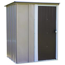 Arrow 5 x 4 Brentwood Steel Outdoor Storage Shed with Sloped Metal Roof,Neutral