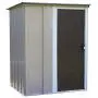 Arrow 5 x 4 Brentwood Steel Outdoor Storage Shed with Sloped Metal Roof,Neutral Arrow 5 x 4 Brentwood Steel Outdoor Storage Shed with Sloped Metal Roof,Neutral