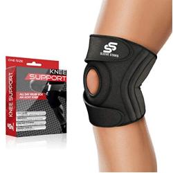 Sleeve Stars Knee Support Brace for Joint Pain Relief - Knee Brace for LCL, MCL, ACL, Arthritis, Meniscus Tear, Dislocated Kneecap; Knee Tendonitis Strap & Knee Support for Women, Men, Teen & Kids