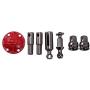 JVSISM Metal Rear Axle Bridge Kit Replacement for WPL B14 B24 C14 C24 D12 RC Car DIY Parts Accessories