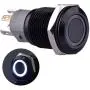 Ulincos Momentary Push Button Switch U16F1 1NO1NC Black Metal Shell with White LED Ring Suitable for 16mm 5/8'' Mounting Hole (White) Ulincos Momentary Push Button Switch U16F1 1NO1NC Black Metal Shell with White LED Ring Suitable for 16mm 5/8'' Mounting Hole (White)