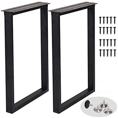 Metal Table Legs Heavy Duty Square Tube Iron Desk Legs Set of 2 28” Height 18” Wide Industrial Furniture Legs,Dining Table Legs,Modern Coffee Table Legs,Bench Legs,Console Table Legs Metal Table Legs Heavy Duty Square Tube Iron Desk Legs Set of 2 28” Height 18” Wide Industrial Furniture Legs,Dining Table Legs,Modern Coffee Table Legs,Bench Legs,Console Table Legs