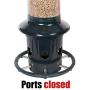 Squirrel Buster Plus Squirrel-proof Bird Feeder w/Cardinal Ring and 6 Feeding Ports, 5.1-pound Seed Capacity, Adjustable, Pole-mountable (POLE ADAPTOR SOLD SEPARATELY), Green