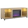 Ameriwood Home Lumina Fireplace TV Stand for TVs up to 70'' (Blonde Oak)