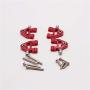 Katigan Metal Full Set Upgrade Parts Shock Absorber for Wltoys 1/28 K969 K979 K989 K999 P929 P939 Rc Car Parts,Red