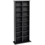 Prepac Double Media (DVD,CD,Games) Storage Tower, Black
