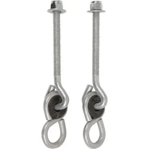 Swing Set Stuff 4'' x 3/8'' Nylon Bushing Swing Hanger (Pair) with SSS Logo Sticker