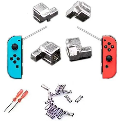 Right Left Controller Lock Buttons Lock Buckles Lock Spring Screwdriver Kit JC Handle Buckle Button for Nintendo Switch Joy-Con (Metal Lock and Spring) Right Left Controller Lock Buttons Lock Buckles Lock Spring Screwdriver Kit JC Handle Buckle Button for Nintendo Switch Joy-Con (Metal Lock and Spring)