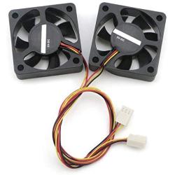 SenMod 2PCS Heatsink Quiet 5015 Speed Measuring Cooling Fan 3-Pin 5V 4CM Case Fan for CPU TV Box Projector Router