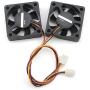 SenMod 2PCS Heatsink Quiet 5015 Speed Measuring Cooling Fan 3-Pin 5V 4CM Case Fan for CPU TV Box Projector Router
