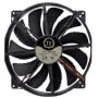 Thermaltake 200mm Pure 20 Series Black 200x30mm Thick Quiet High Airflow Case Fan with Anti-Vibration Mounting System Cooling CL-F015-PL20BL-A