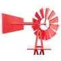 DANGRUUT Upgraded Version 8ft Ornamental Windmills for The Yard Garden, Heavy Duty Metal Weather Vane for Backyard, Outdoor Decor, Ornamental Windmill, Resistant (Red) DANGRUUT Upgraded Version 8ft Ornamental Windmills for The Yard Garden, Heavy Duty Metal Weather Vane for Backyard, Outdoor Decor, Ornamental Windmill, Resistant (Red)