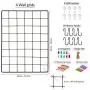 4 Pack Wall Grid Wire Panel | Photos & Pictures Display Gridwall | Metal, Black & Magnetic Panels | Mesh Storage Organizer Rack | Hanging Home, Office & Kitchen Decor 4 Pack Wall Grid Wire Panel | Photos & Pictures Display Gridwall | Metal, Black & Magnetic Panels | Mesh Storage Organizer Rack | Hanging Home, Office & Kitchen Decor