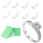 Invisible Ring Size Adjuster for Loose Rings Ring Adjuster Sizer Fit Thin Rings with Jewelry Polishing Cloth