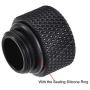 uxcell Male to Female Extender Fitting G1/4 x 10mm for PC Water Cooling System Black 4pcs