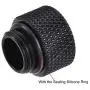uxcell Male to Female Extender Fitting G1/4 x 10mm for PC Water Cooling System Black 4pcs