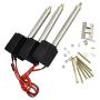HUANRUOBAIHUO 3 Pcs DIY Upgrade Metal Arm Driving Servo Parts for HUINA 1550 RC Crawler Car 15CH 2.4G 1:14 RC Metal Excavator Metal Arm Part Quadcopters Accessories (Color : with servo)
