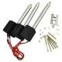 HUANRUOBAIHUO 3 Pcs DIY Upgrade Metal Arm Driving Servo Parts for HUINA 1550 RC Crawler Car 15CH 2.4G 1:14 RC Metal Excavator Metal Arm Part Quadcopters Accessories (Color : with servo)