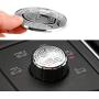 MAXDOOL AMG Metal Modified Center Console Multimedia Control Button Knob Trims Cover Decals Emblems Stickers for Mercedes Benz A B E GLK GLA CLA GLE ML GL Class (29mm Knob)