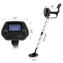 Goplus Waterproof Metal Detector, Metal Finder Deep Sensitive Search Gold Digger Hunter 6.5'' MD-4030 Underground Search Coil for Treasure Hunting Beginners