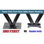 LIBRA Set of 2 Bigfoot 5000 lb 24'' RV Trailer Stabilizer Leveling Scissor Jacks w/Handle & Dual Power Drill Sockets & Hardware -Part#26044