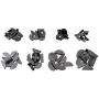 80Pcs Metal Woodruff Key Set Assortment 8 Size Metric