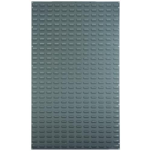 Akro-Mils 30161 Louvered Steel Wall Panel Garage Organizer for Mounting AkroBin Storage Bins, (36-Inch W x 61-Inch H), Grey, (1-Pack)