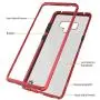 Note 9 Case, Punkcase Magnetic Shield, Protective Metal Frame Cover W/TPU Layer | 9H Tempered Glass Back + Screen Protector | Easy Slip On & Off Design Compatible W/Samsung Galaxy Note 9 (Red)