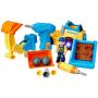 WolVol 3-in-1 Construction Bulldozer Dump Excavator Take-A-Part Truck Toy with Drill and Tools, Lights and Music, Bump and Go Action
