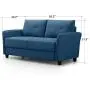 ZINUS Ricardo Loveseat Sofa / Tufted Cushions / Easy, Tool-Free Assembly, Lyon Blue