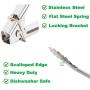 CHEFNENO Kitchen Food Tongs Heavy Duty Stainless Steel Utility Metal Tongs 12 Inch and 9 Inch for Cooking Grilling Barbecue BBQ and Serving Salad, 4 Pack