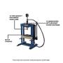Baileigh 10-Ton H-Frame Hydraulic Shop Press (HSP-10H)