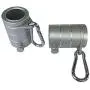 Aluminum Metal 1” Silver Rotating Flag Mounting Rings Long