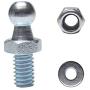 Monrand 13mm Ball Studs With Hardware, Round Ball Screws Metal for Gas Lift Support Strut Fitting, 5/16-18 Thread x 5/8'' Long Shank,4 Pack