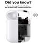 elago AirPods 2 Dust Guard (Rose Gold, 1 Set) Dust-Proof Metal Cover, Luxurious Finish, Must Watch Installation Video - Compatible with Apple AirPods 2 Wireless Charging Case [US Patent Registered]