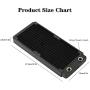 Universal Copper Radiator Heat Sink, Water Liquid Cooling Heat Exchanger for Computer Water Cooling, Beauty Equipment, Industrial Equipment (240mm)