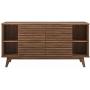 Modway Render 63'' Mid-Century Modern Sideboard Buffet Table or TV Stand in Walnut