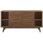 Modway Render 63'' Mid-Century Modern Sideboard Buffet Table or TV Stand in Walnut