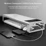 Aluminum Monitor Stand with Wireless Charing Pad and 4 USB 3.0 Ports,Support Transfer Data and Charging,Keyboard and Mouse Storage Desk Organizer up to 27inch for Computer MacBook PC (Silver) Aluminum Monitor Stand with Wireless Charing Pad and 4 USB 3.0 Ports,Support Transfer Data and Charging,Keyboard and Mouse Storage Desk Organizer up to 27inch for Computer MacBook PC (Silver)