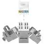 kwmobile Keystone Module Jacks - 6 Piece CAT6A Shielded Keystone Jack RJ45 Cat 6A Ethernet Module 10 Gbit with Shielded Metal Housing kwmobile Keystone Module Jacks - 6 Piece CAT6A Shielded Keystone Jack RJ45 Cat 6A Ethernet Module 10 Gbit with Shielded Metal Housing