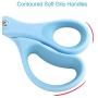 LIVINGO Scissors, 8'' Scissors All Purpose 3-Pack, Titanium Ultra Sharp Scissors for Office Home School Sewing Fabric Craft Supplies, Professional Stainless Steel Blades Shears, Comfort Soft Grip