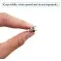 Hao Pro Sew on Snap Button 15mm Dia Press Stud Metal Fastener Stay Put Close Clip Tightly Smooth Touch for Sew Clothes DIY Craft Thick Cotton Silver 30pcs
