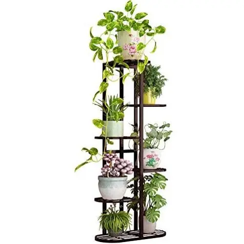Moutik Garden Display Planter Stand:Metal Rack 6 Tier 7 Potted Multiple Shelving Unit Pot Hold Living Room Plant Stand for Patio Garden Balcony Standing Indoor Outdoor Bronze Moutik Garden Display Planter Stand:Metal Rack 6 Tier 7 Potted Multiple Shelving Unit Pot Hold Living Room Plant Stand for Patio Garden Balcony Standing Indoor Outdoor Bronze