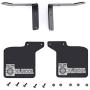 LICHIFIT Rubber Mudguard Front & Back Mud Fender Guard with Metal Stand for TRX4 Blazer K5 RC Car Upgraded Parts