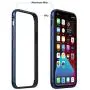 Slim Thin Phone Case Compatible with iPhone 12 Pro Max, Metal Bumper Cover with Soft TPU Inner [No Signal Interference][Support Wireless Charging] Compatible for iPhone 12 Pro Max, Royal Blue