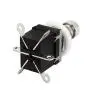 ESUPPORT 6Pin DPDT Latching Stomp Foot Switch Pedal Guitar Push Button Metal True Bypass AC 250V/2A 125V/4A Pack of 5