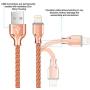 Lightning Cable,[MFi Certified]Fantany Durable Metal USB Lightning Charging Cable Compatible with iPhone 12,12 Mini,12 Pro12 Pro Max,11,11 Pro,11 Pro Max,SE,iPad mini,iPad Air,iPod Touch (3.3ft, Rose)